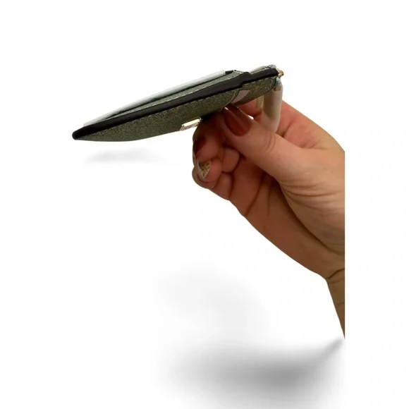 Kate Spade NIB Kenzie Glitter Seawater Wristlet Zip Pouch w/ Box NWT - Picture 7 of 14